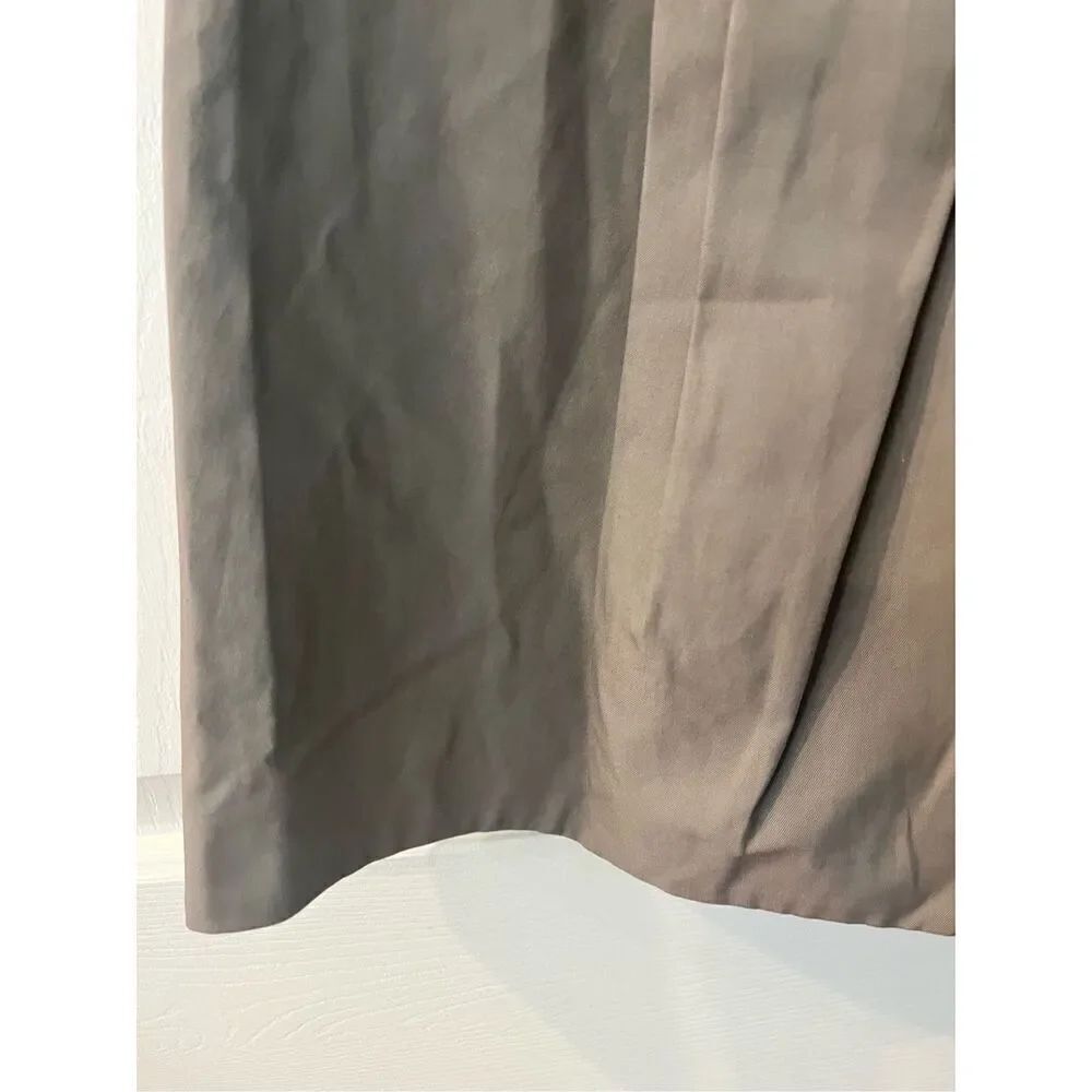 Gunex Italy Cucinelli Light Brown Front Pleat Skirt sz 6 EUC - Picture 3 of 8